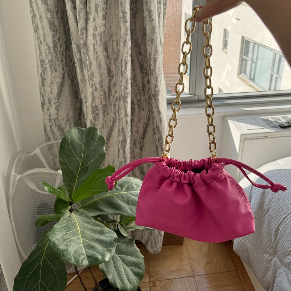 Hot pink shoulder bag